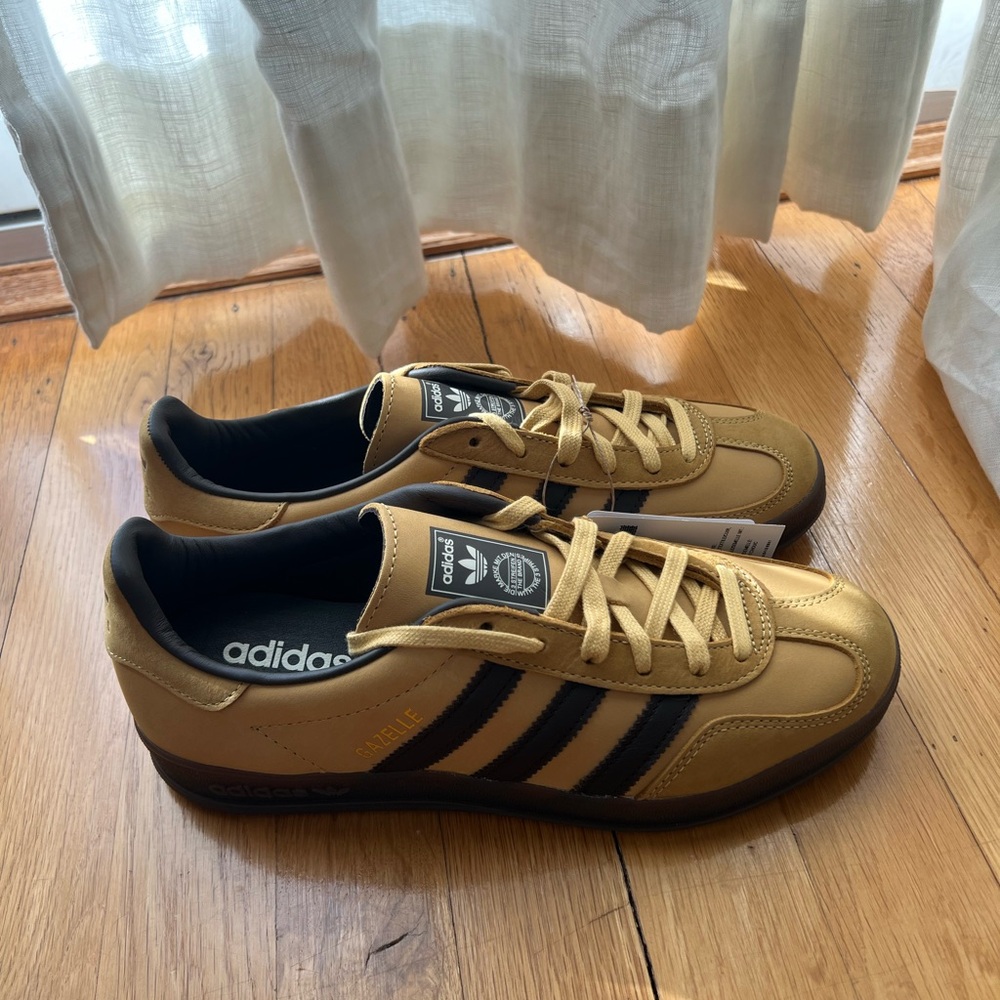 Adidas Gazelles, Yellow and Brown